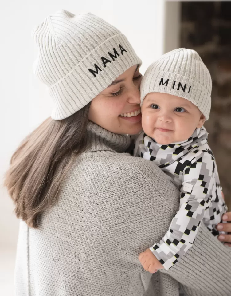 Seraphine Bonnet en coton Mama et Mini  – Gris | < Cadeau Bébé | Vêtements Bébé