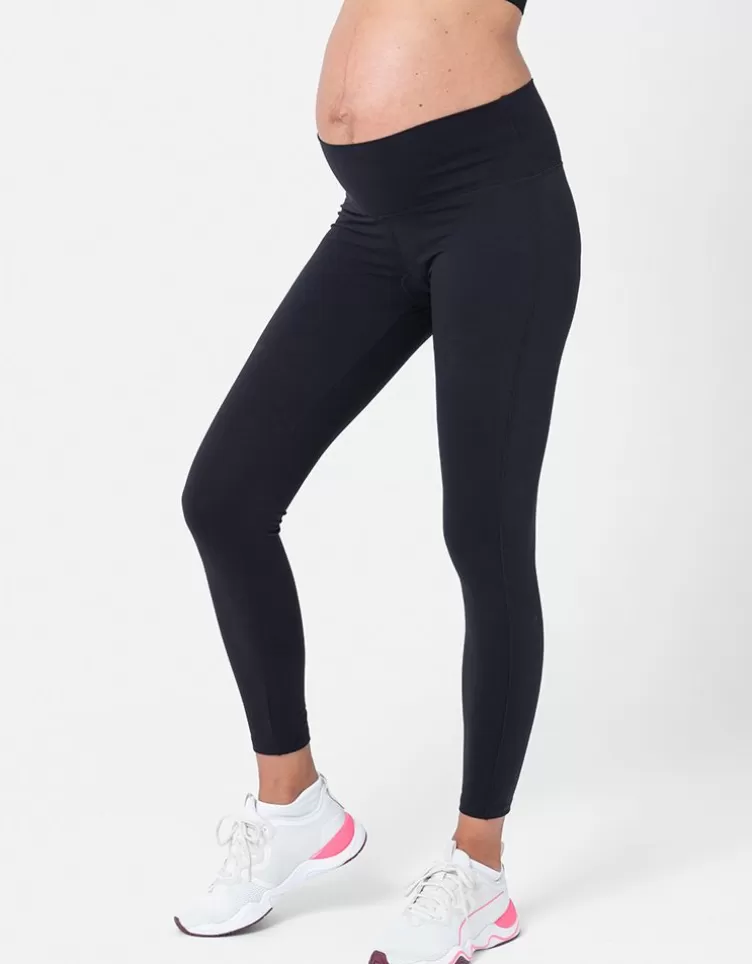 Seraphine Legging grossesse 7/8 sport – Noir | < Leggings et collants | Pantalons et jupes