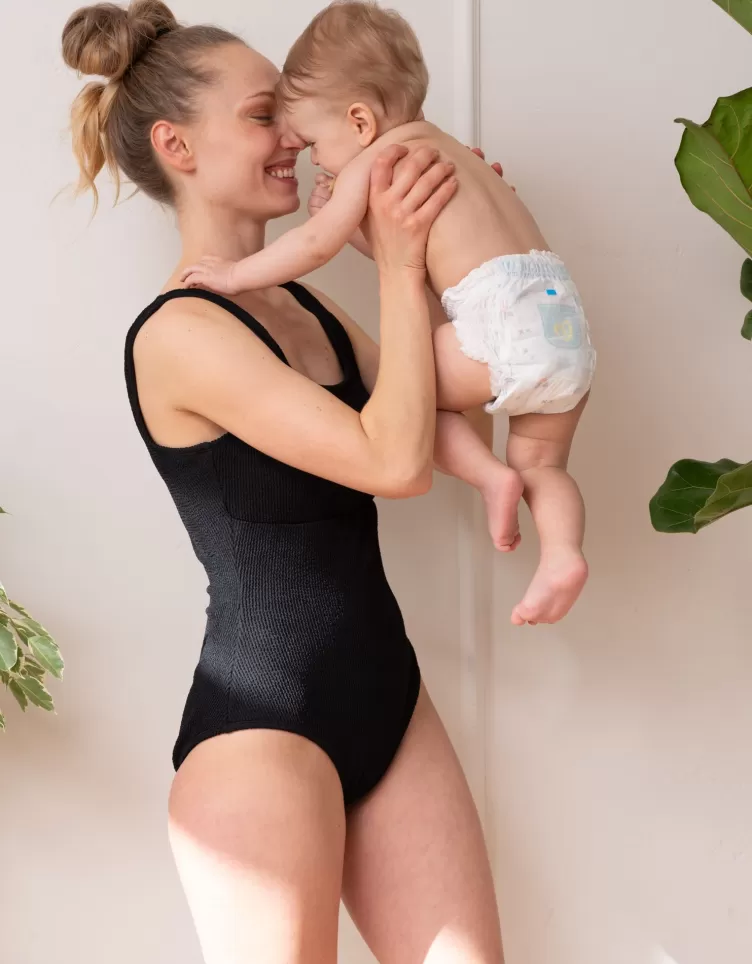 Seraphine Maillot de bain post-accouchement à compression texturé | < Maillot de bain