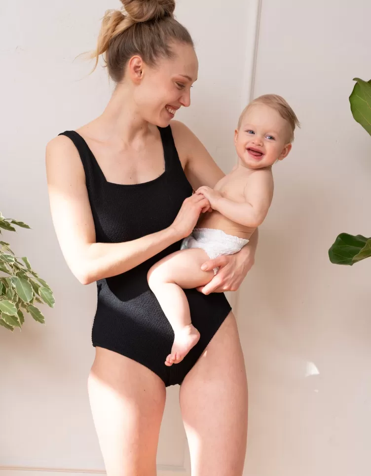 Seraphine Maillot de bain post-accouchement à compression texturé | < Maillot de bain