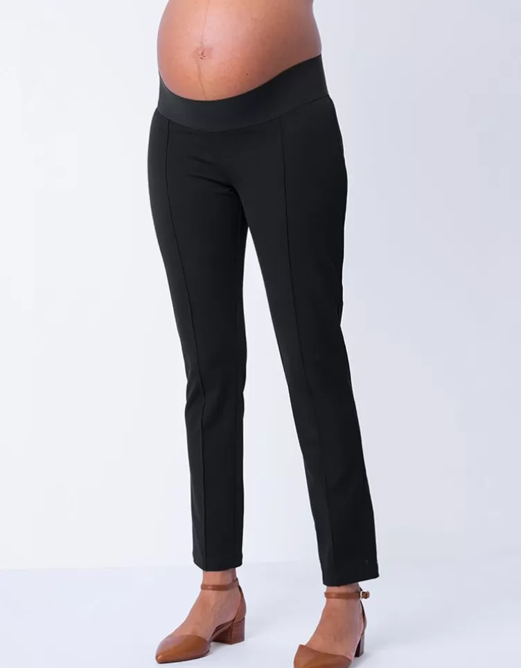 Seraphine Pantalon grossesse slim bandeau bas – Noir | < Pantalons et jupes