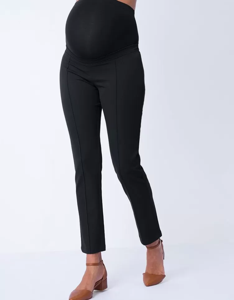 Seraphine Pantalon grossesse slim bandeau haut – Noir | < Pantalons et jupes