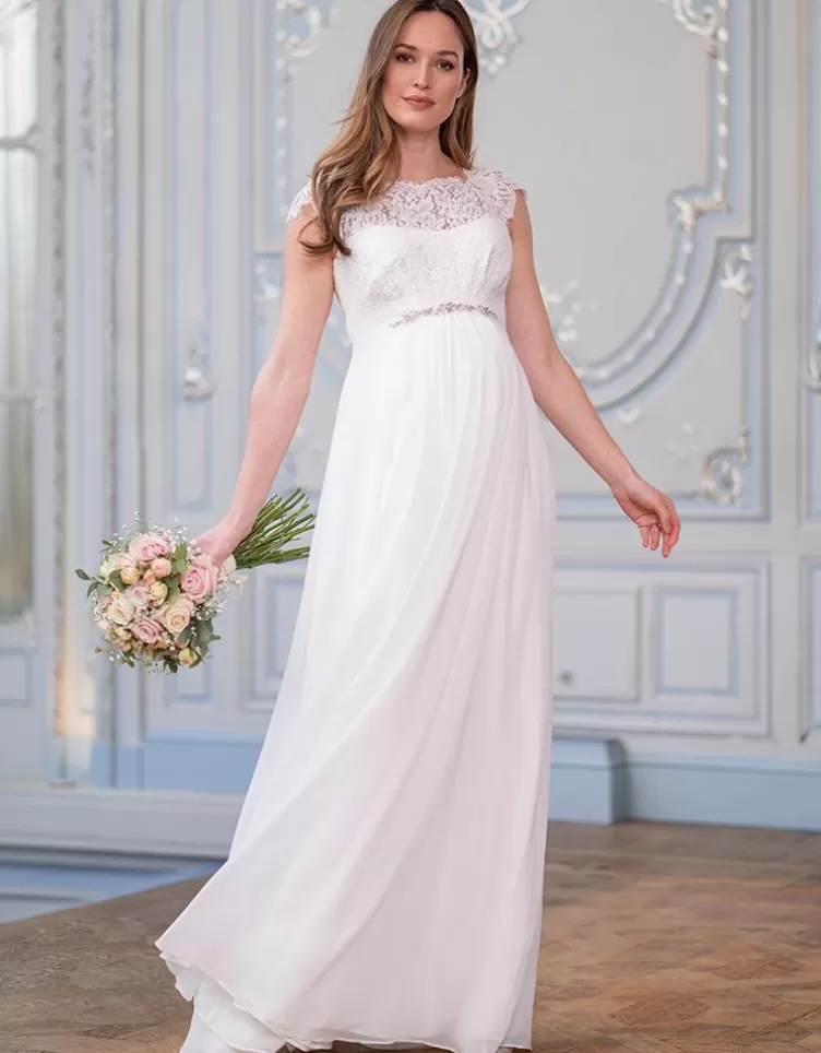 Seraphine Robe de mariée grossesse en soie et dentelle |  < Robes de fêtes | Robes