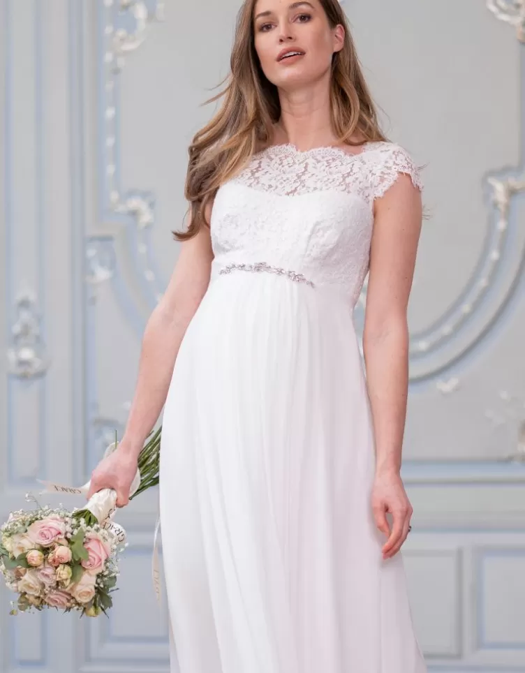 Seraphine Robe de mariée grossesse en soie et dentelle |  < Robes de fêtes | Robes