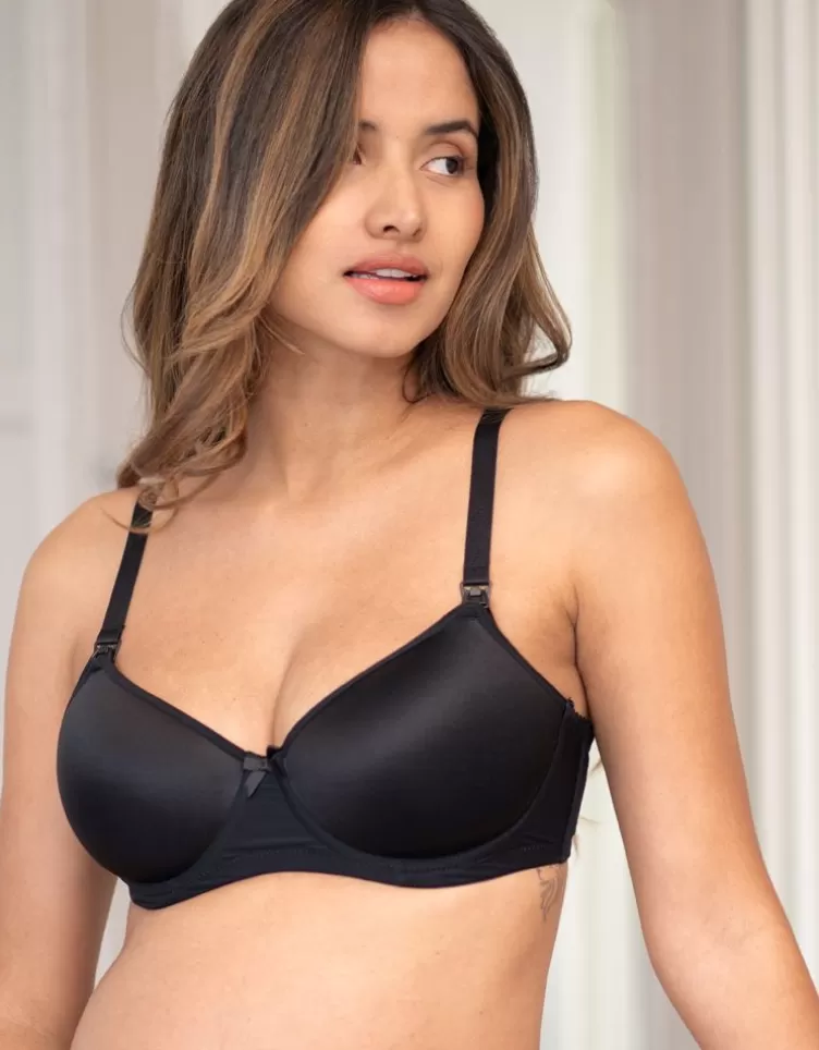 Seraphine Soutien-gorge allaitement - Noir | < Vêtements d'allaitement | Soutien-gorge d'allaitement et Lingerie