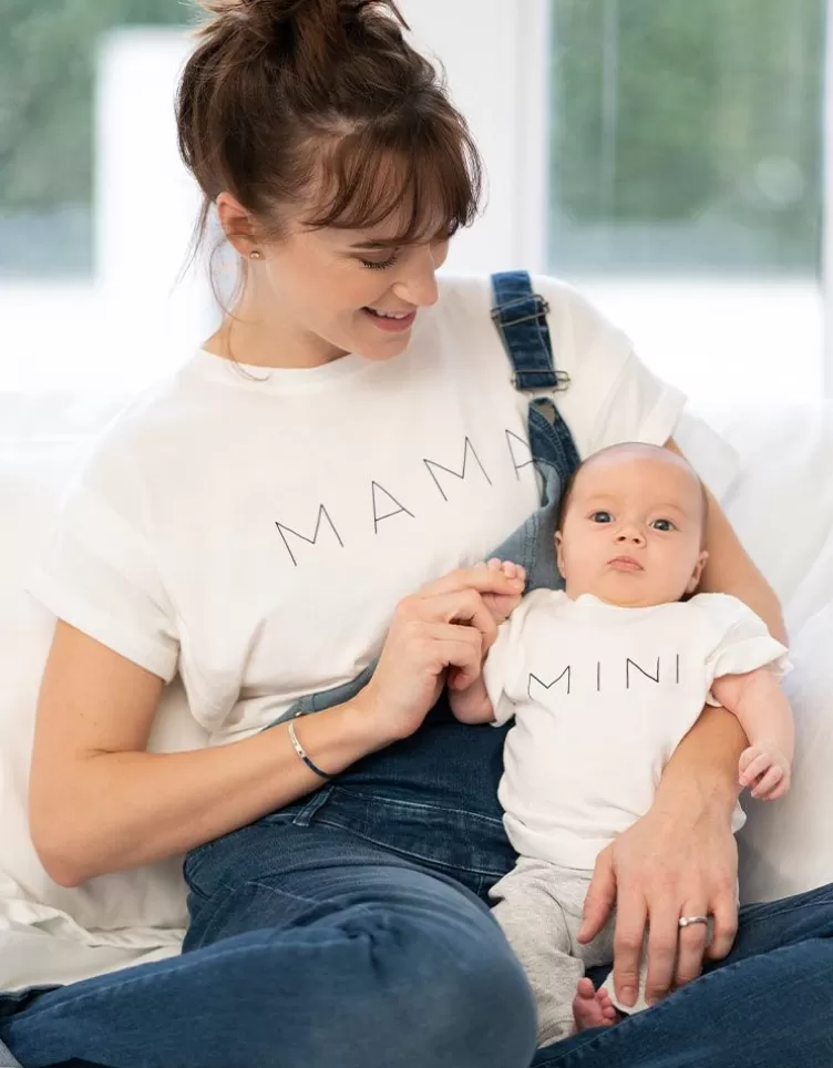 Seraphine T-shirt en coton bio – Set maman et bébé | < CARIPOD™ | Cadeau Bébé