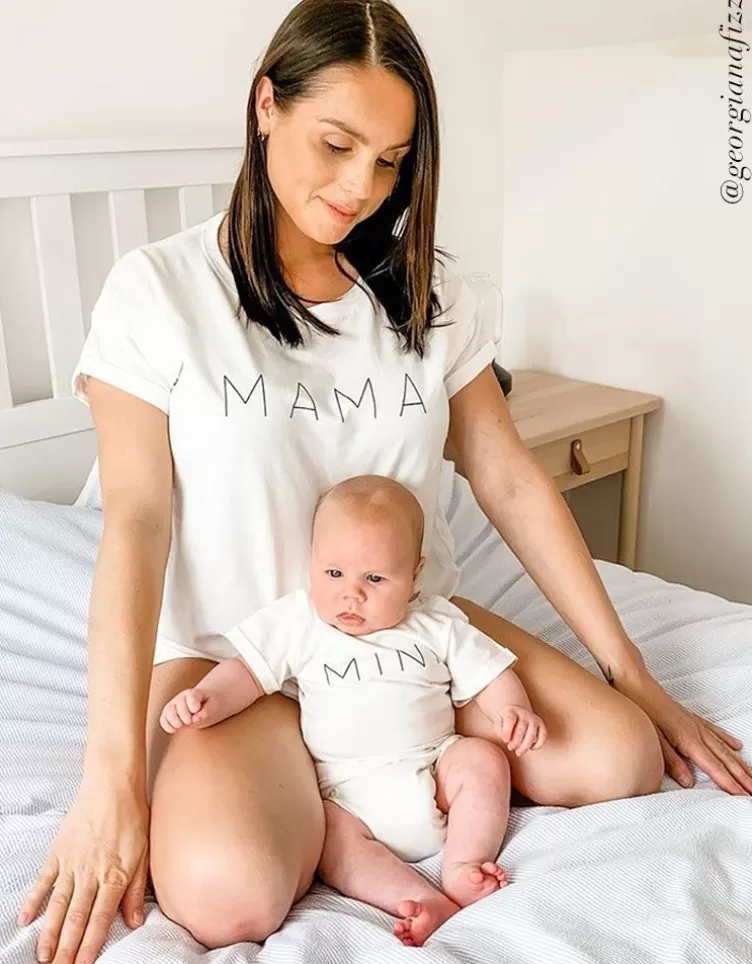 Seraphine T-shirt en coton bio – Set maman et bébé | < CARIPOD™ | Cadeau Bébé